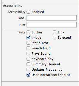 iOS accessibility API options