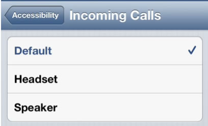 incoming calls settings