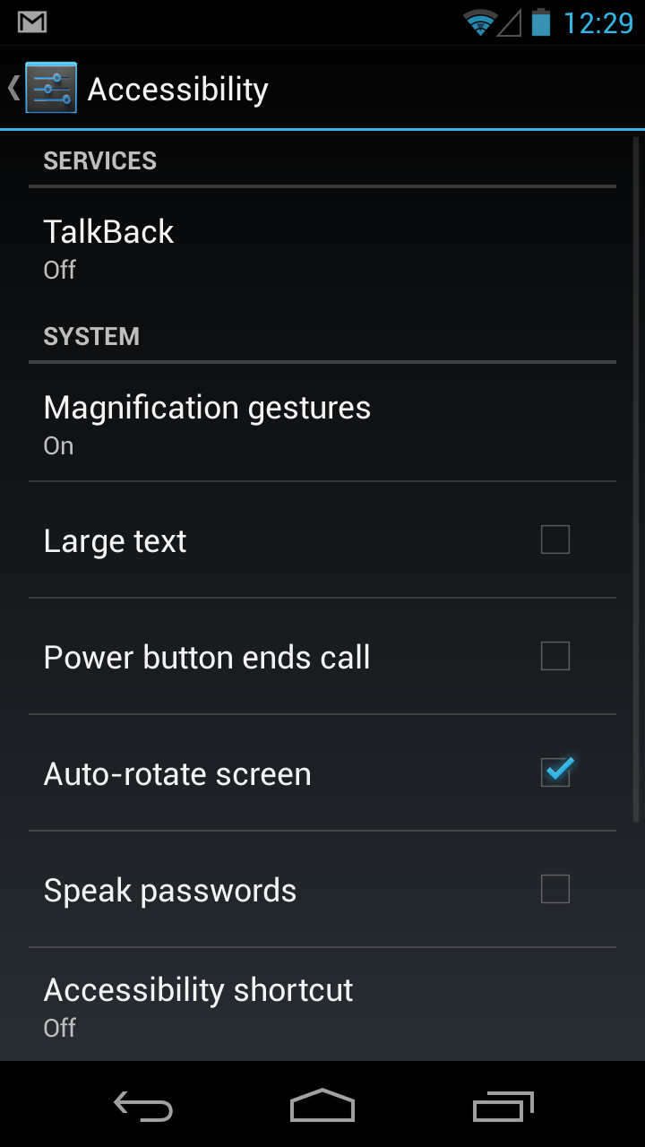 large text settings